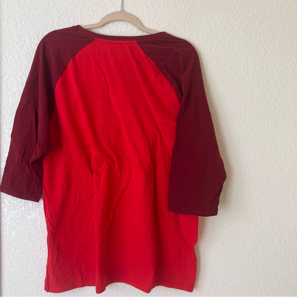 Nike Men's Red Athletic Cut Shirt XXL used good condition - Picture 3 of 4